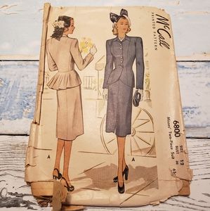 Vintage 1947 McCall Pattern